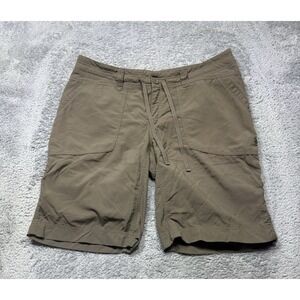 The North Face Shorts Women's 14 Long Army Green Ripstop Roll Up Hiking 11" SPOT